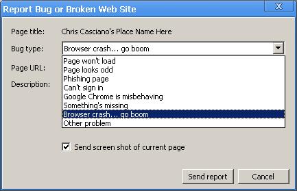 Browser crash... go boom