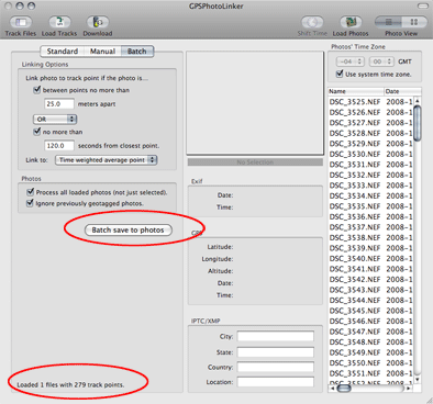 GPSPhotoLinker screenshot