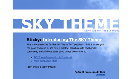 Screenshot of SKY Theme